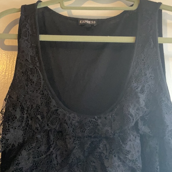2010s Express Black lace tank - Picture 3 of 5